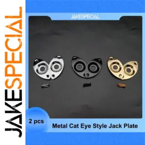 Metal Cat Eye Jack Plates for Electric Bass Guitar