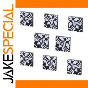 Decorative Black and White Building Block Tiles