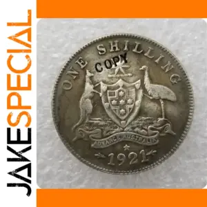 1921 Australian One Shilling Replica Coin