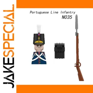 Medieval Napoleonic War Portuguese Infantry Minifigure