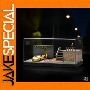 Simulated Parking Lot Micro Scene Model 1:64 Scale