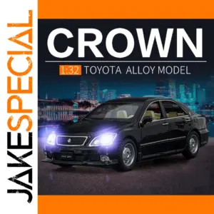 1:32 Scale Black Toyota Crown Diecast Model