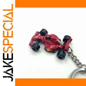 Miniature F1 Racing Car Keychain Pendant