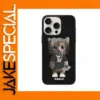 Rapper Cat Phone Case for iPhone 15 Pro