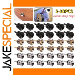 Guitar Strap Lock Metal Pegs for Secure Play