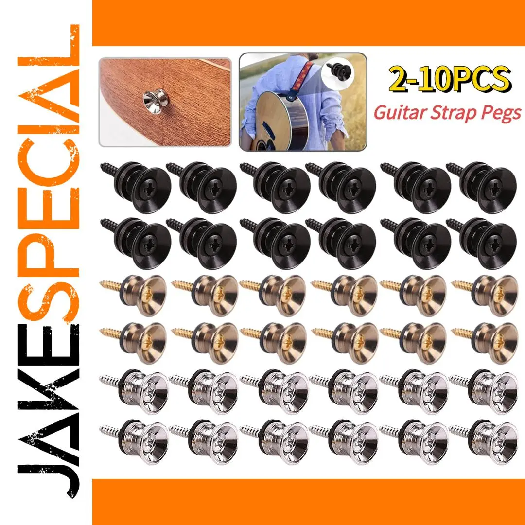 Guitar Strap Lock Metal Pegs for Secure Play 1 Guitar Strap Lock Metal Pegs for Secure Play