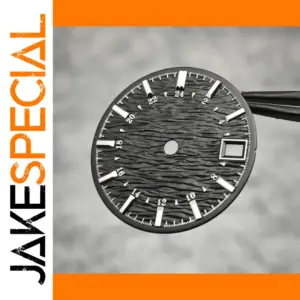 NH34 Compatible 28.5mm Black Ripple Dial