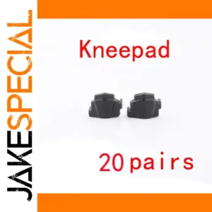 Black Knee Pads for Military Minifigures - 20 Pairs