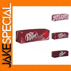 Dr Pepper Leather Pencil Case with Zipper