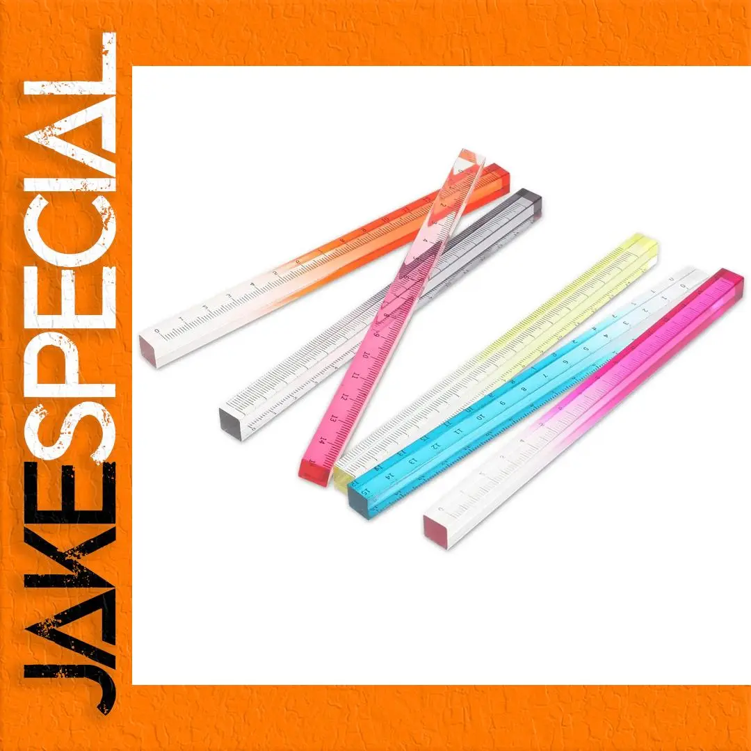 15cm Colorful Clear Acrylic Straight Ruler 1 15cm Colorful Clear Acrylic Straight Ruler