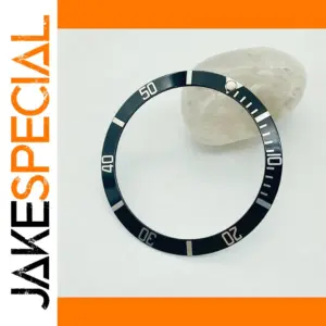 37.5mm Curved Black Aluminum Watch Bezel Insert