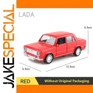 1:32 Scale Red LADA Vintage Car Model