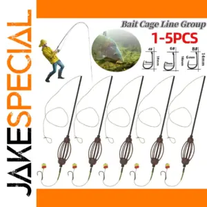 Carp Fishing Hair Rig with Bait Cage 700mm
