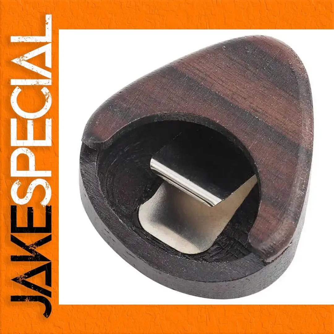 Heart-Shaped Rose Wood Guitar Pick Holder 1 Heart-Shaped Rose Wood Guitar Pick Holder