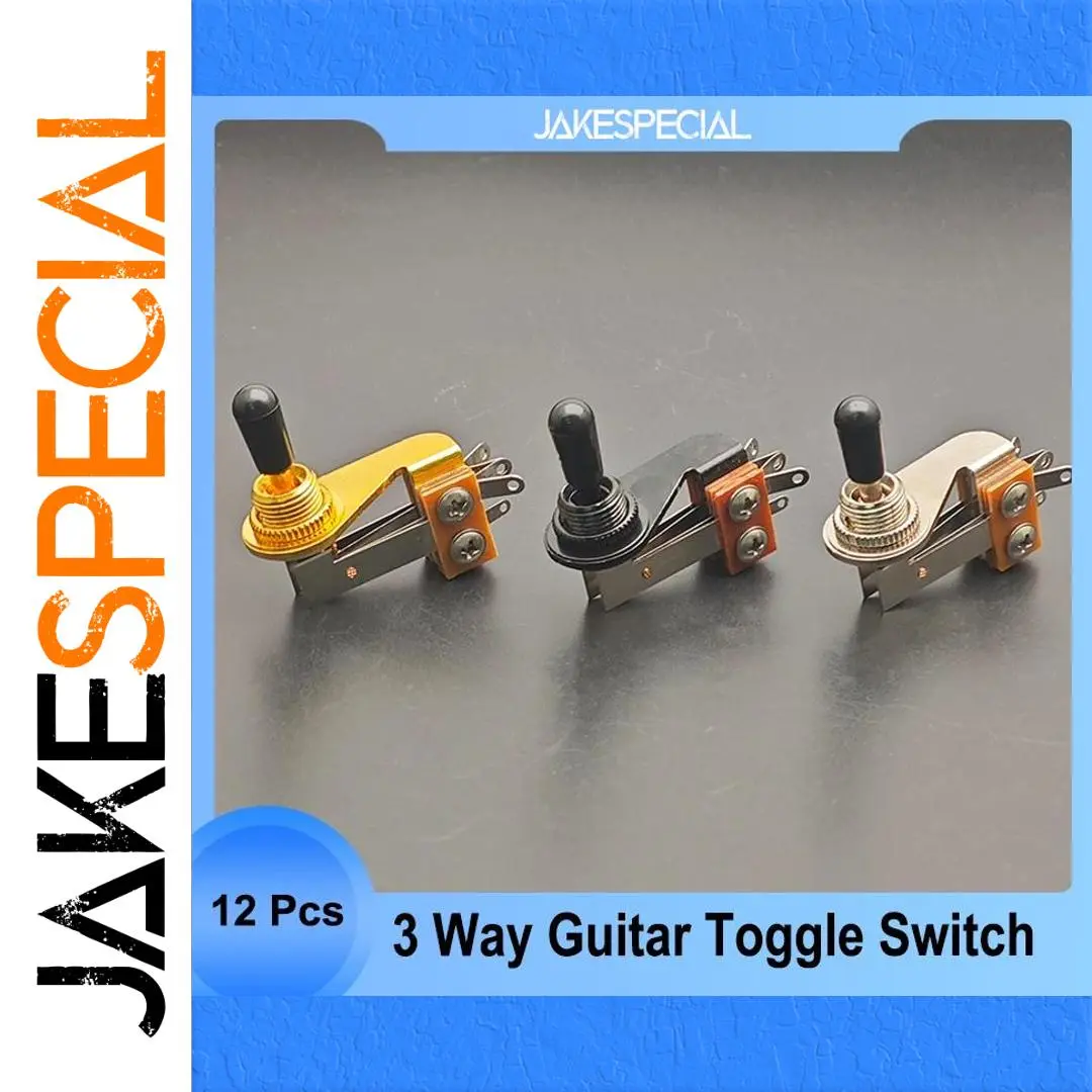 L Shape Toggle Switch Set for Guitar - 12 Pack 1 L Shape Toggle Switch Set for Guitar - 12 Pack