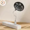 Compact USB Desk Fan with Gooseneck Design