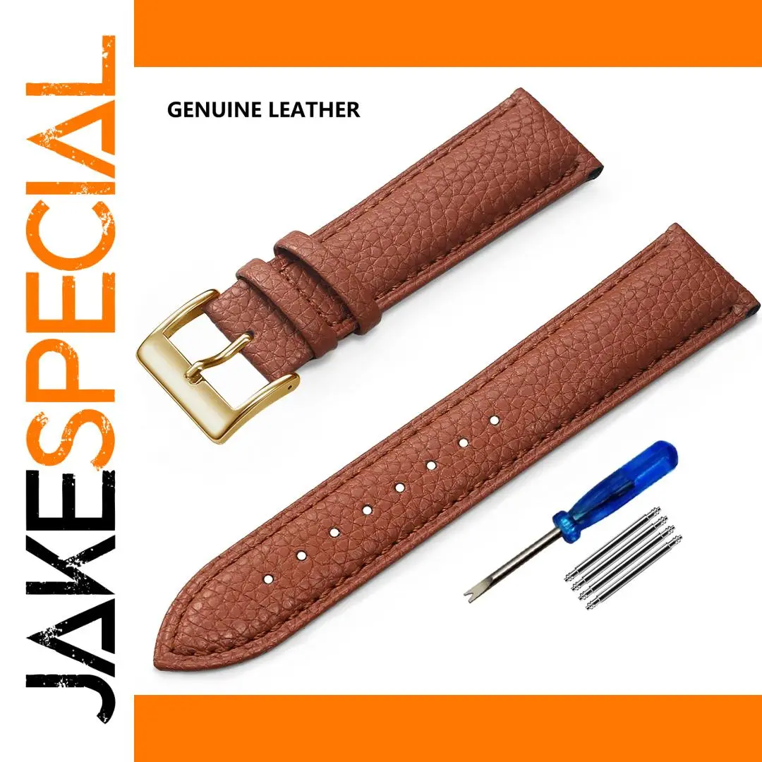 Genuine Leather Watch Band for Various Sizes 1 Genuine Leather Watch Band for Various Sizes
