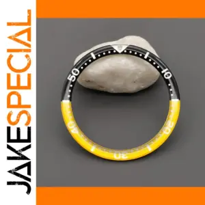 39mm Flat Black and Yellow Bezel Insert for SKX