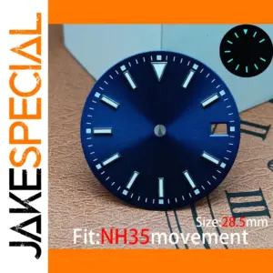 28.5mm Blue Luminous Watch Dial for NH35