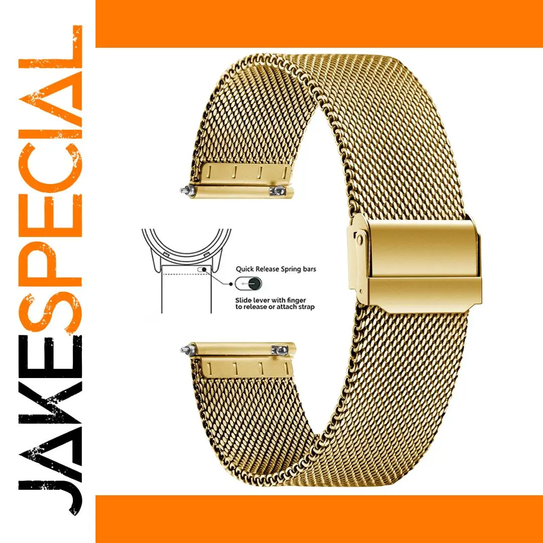 Milan Stainless Steel Mesh Watch Band 19 cm 1 Milan Stainless Steel Mesh Watch Band 19 cm