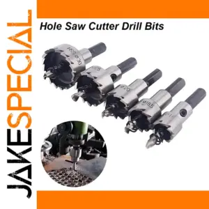 HSS Hole Saw Cutter Drill Bit Set 5 Sizes