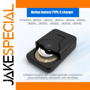 Portable Type-C Lithium Button Battery Charger
