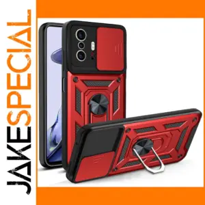 Xiaomi Mi 11T Pro Armor Case Red and Black