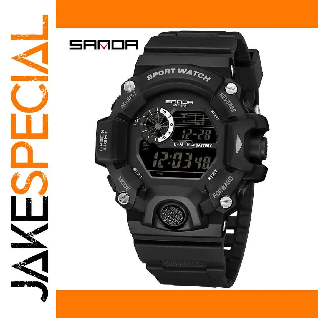 SANDA 326 Digital Sports Watch with LED Display 1 SANDA 326 Digital Sports Watch with LED Display