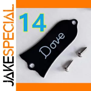 Black Two-Ply Truss Rod Cover for Guitars