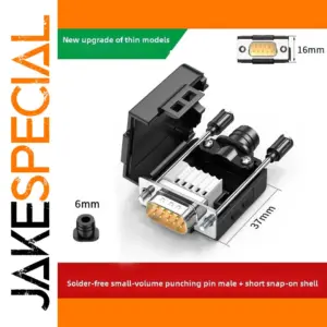 RS232 D-SUB 9-Pin Connector Solderless 1000V