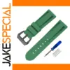 Soft Green Silicone Watch Band for Custom Fit
