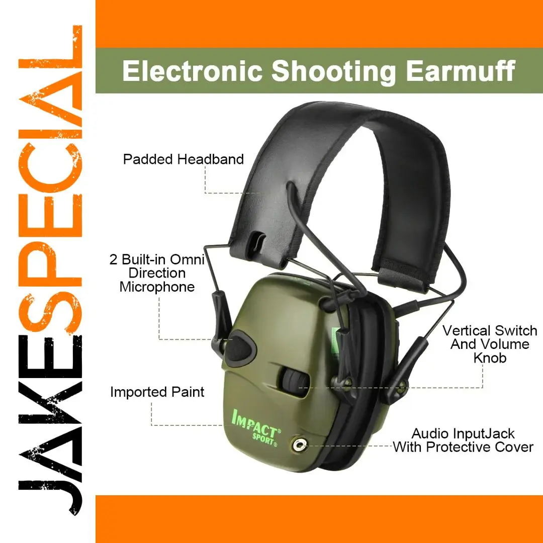 Tactical Electronic Shooting Earmuff with Amplification 1 Tactical Electronic Shooting Earmuff with Amplification