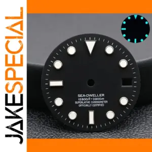 28.5mm Black Dial for NH34/NH35 Movements
