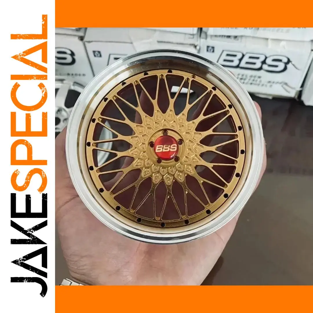 Gold BBS Alloy Wheel Model Ornament 1 Gold BBS Alloy Wheel Model Ornament