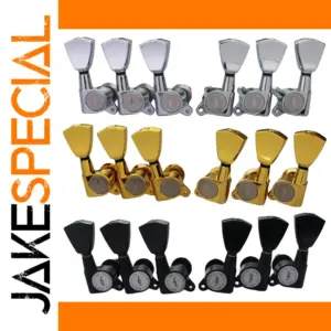 ARM Guitar Tuners 1:16 Ratio Chrome Gold Matte