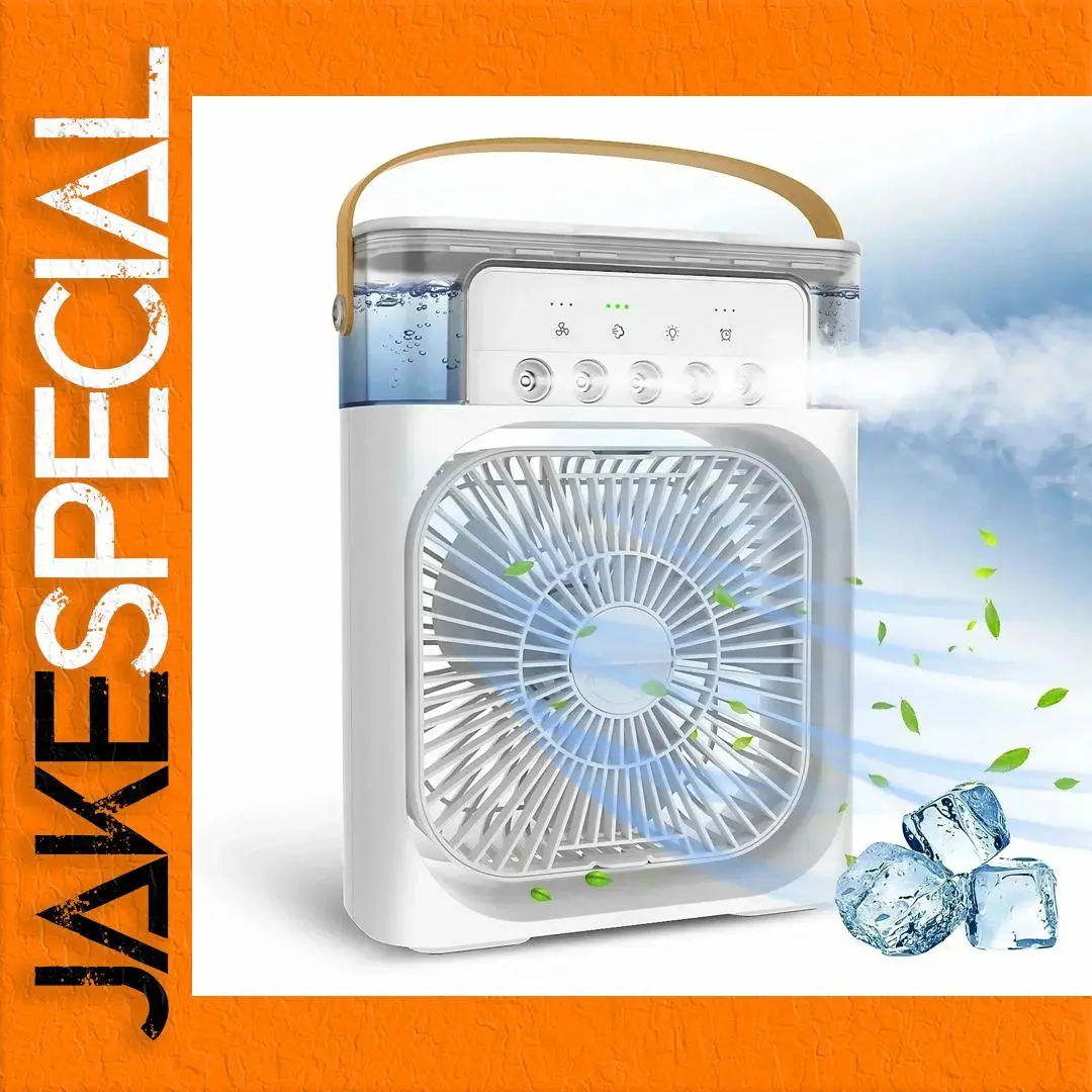 Portable Humidifier Fan with Colorful LED Lights 1 Portable Humidifier Fan with Colorful LED Lights