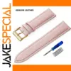 SAMCO Genuine Leather Watch Band in Soft Pink