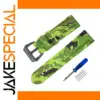 Vibrant Camouflage Silicone Watch Band 20-26mm