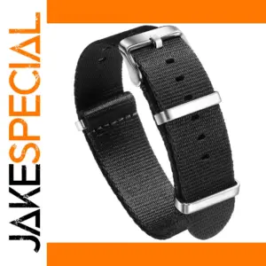 Black Nylon Military Watch Band 20mm 22mm