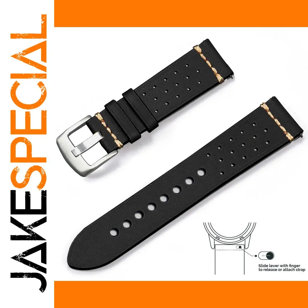 Vintage Genuine Leather Watchband 20mm 22mm Fit 1 Vintage Genuine Leather Watchband 20mm 22mm Fit