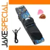 Floral Electric Guitar Strap with Picks Accessory