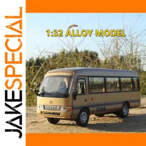 1:32 Scale Metallic Gold Toyota Coaster Bus Model