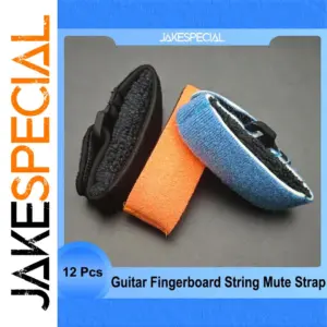 Guitar Fingerboard Wrap Set 12 Pcs Mute Straps