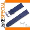 Deep Blue Genuine Leather Watchband 22mm/20mm