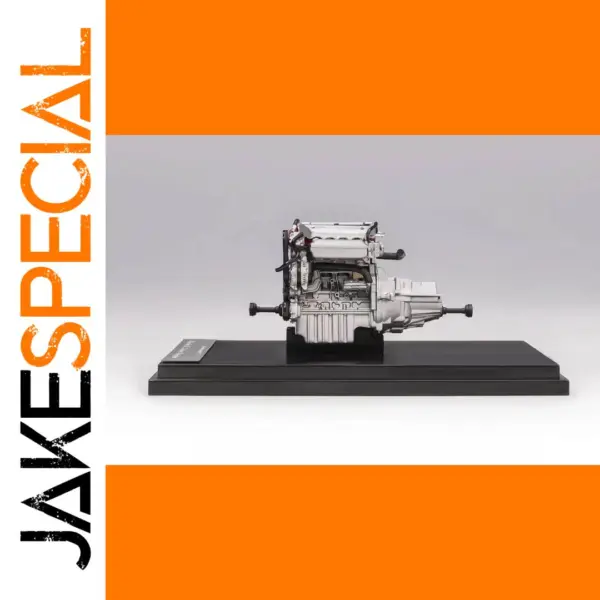 Diecast Engine Model with Black Stand 1:64
