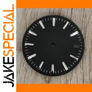 28.5mm Black Watch Dial for NH35/36/4R/7S