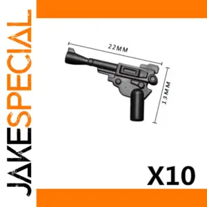 Black Mini Toy Gun Accessory for Building Blocks