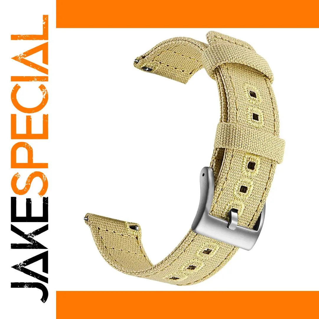 Canvas Quick Release Watch Band for 20mm/22mm 1 Canvas Quick Release Watch Band for 20mm/22mm