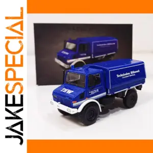 1/64 Scale Blue Unimog U1300L Model Vehicle