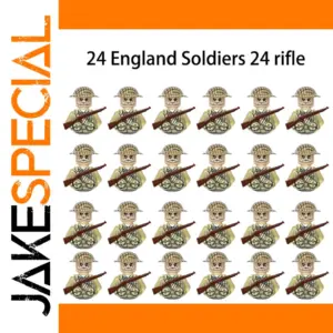 24 WW2 Military Character Minifigures
